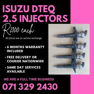 Isuzu Dteq 2.5 Injectors For Sale With Warranty On