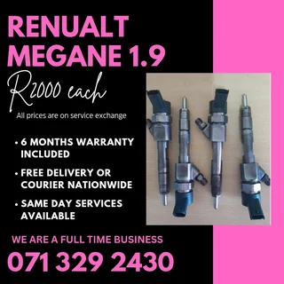 Renualt Megane 1.9 Injectors For Sale With Warranty