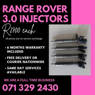 Range Rover 3.0 Injectors For Sale With Warranty