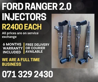 Ford Ranger 2,0 Injectors For Sale With Warranty