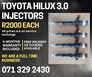 Toyota Hilux 3.0 Injectors For Sale With Warranty