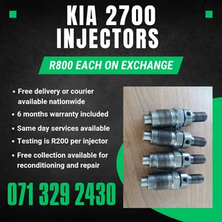 Kia 2700 Injectors For Sale With Warranty