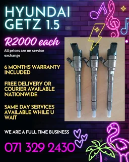 Hyundai Getz 1.5 Diesel Injectors For Sale With Warranty