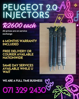 Peugeot 2.0 Diesel Injectors For Sale With Warranty