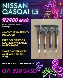 Nissan Qasqai 1.5 Injectors For Sale With Warranty