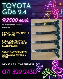 Toyota Gd6 2.4 Injectors For Sale With Warranty