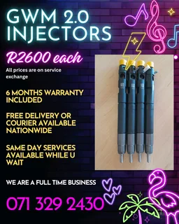 Gwm 2.0 Injectors For Sale With Warranty