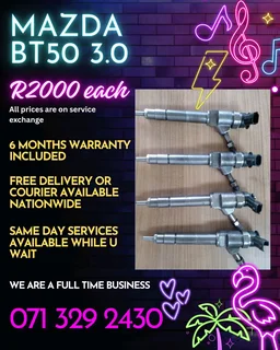 Mazda Bt50 3.0 Diesel Injectors For Sale With Warranty