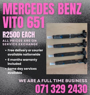 Mercedes Benz Vito 651 Diesel Injectors For Sale With Warranty