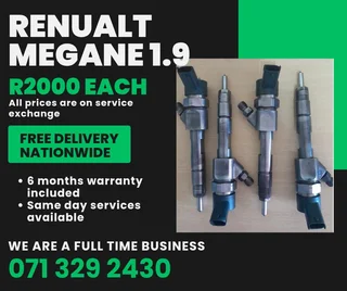 Renualt Megane 1.9 Injectors For Sale With Warranty