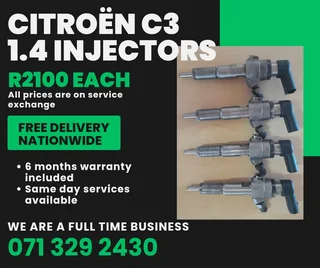Citroën C3 1.4 Diesel Injectors For Sale With Warranty