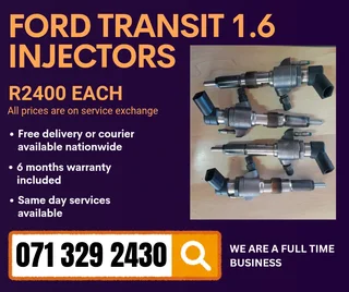 Ford Transit 1.6 Injectors For Sale With Warranty