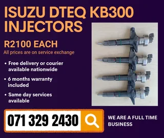 Isuzu Dteq Kb300 Diesel Injectors For Sale With Warranty