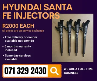 Hyundai Santa Fe Injectors For Sale With Warranty