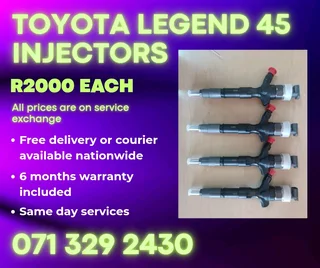 Toyota Legend 45 Injectors For Sale With Warranty