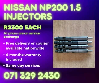 Nissan Np200 1.5 Diesel Injectors For Sale With Warranty