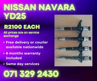 Nissan Navara Yd25 Injectors For Sale With Warranty On