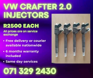 Vw Crafter 2.0 Diesel Injectors For Sale With Warranty