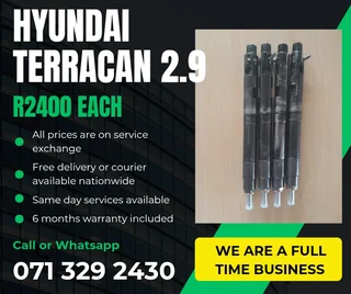Hyundai Terracan 2.9 Injectors For Sale With Warranty