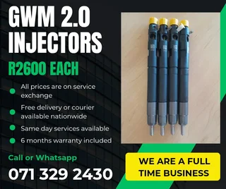 Gwm 2.0 Injectors For Sale With Warranty