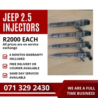 Jeep 2.5 Injectors For Sale With Warranty On