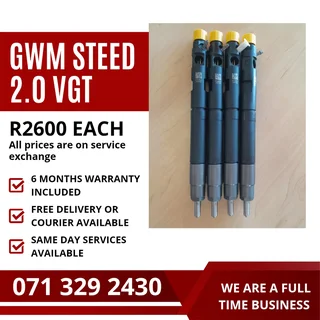 Gwm Steed 2.0 Injectors For Sale With Warranty