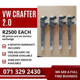 Vw Crafter 2.0 Diesel Injectors For Sale With Warranty