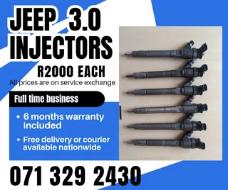Jeep Cherokee 3.0 Diesel Injectors For Sale With Warranty