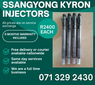 Ssangyong Kyron Diesel Injectors For Sale With Warranty
