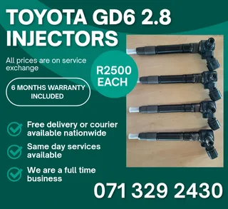 Toyota Gd6 2.8 Injectors For Sale With Warranty