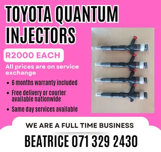 Toyota Quantum Diesel Injectors For Sale With Warranty