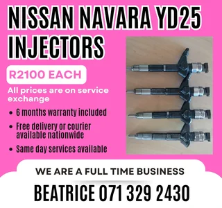 Nissan Navara Yd25 Injectors For Sale With Warranty