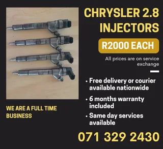 Chrysler 2.8 Injectors For Sale With Warranty On