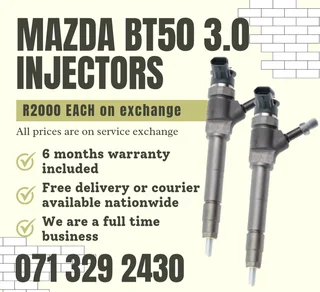 Mazda Bt50 3.0 Diesel Injectors For Sale With Warranty
