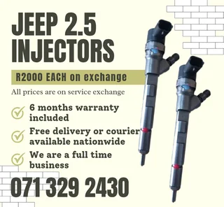 Jeep 2.5 Injectors For Sale With Warranty On