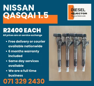 Nissan Qasqai 1.5 Diesel Injectors For Sale With Warranty