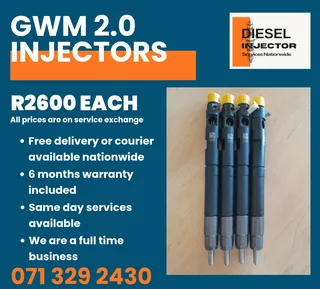 Gwm 2.0 Injectors For Sale With Warranty