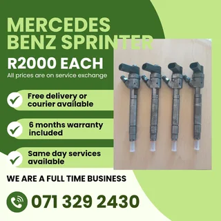 Mercedes Benz Sprinter Injectors For Sale With Warranty On