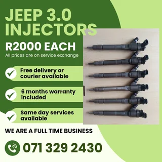 Jeep Cherokee 3.0 Diesel Injectors For Sale With Warranty