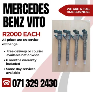 Mercedes Benz Vito 115 Diesel Injectors For Sale With Warranty