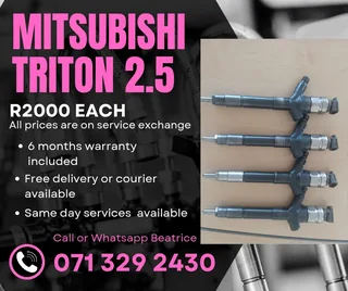 Mitsubishi Triton 2.5 Injectors For Sale With Warranty On