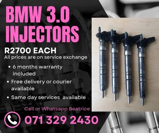 Bmw 3.0 Injectors For Sale With Warranty On