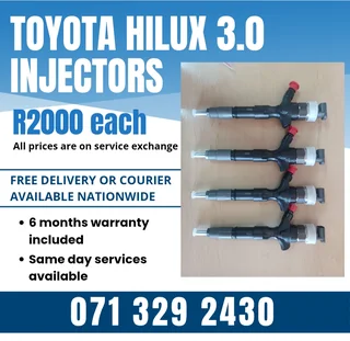 Toyota Hilux 3.0 Injectors For Sale With Warranty