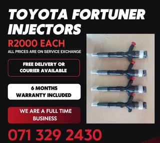 Toyota Fortuner Diesel Injectors For Sale With Warranty
