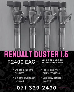 Renualt Duster 1.5 Diesel Injectors For Sale With Warranty