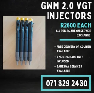 Gwm Steed 2.0 Injectors For Sale With Warranty