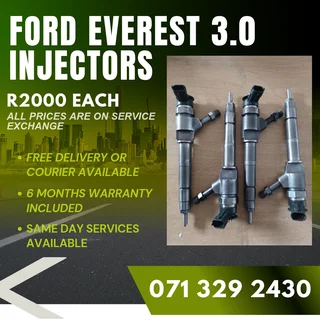 Ford Everest 3.0 Diesel Injectors For Sale With Warranty