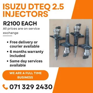 Isuzu Dteq 2.5 Injectors For Sale With Warranty On