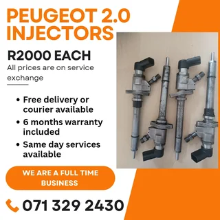 Peugeot 2.0 Diesel Injectors For Sale With Warranty