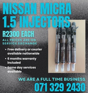 Nissan Micra 1.5 Injectors For Sale With Warranty
